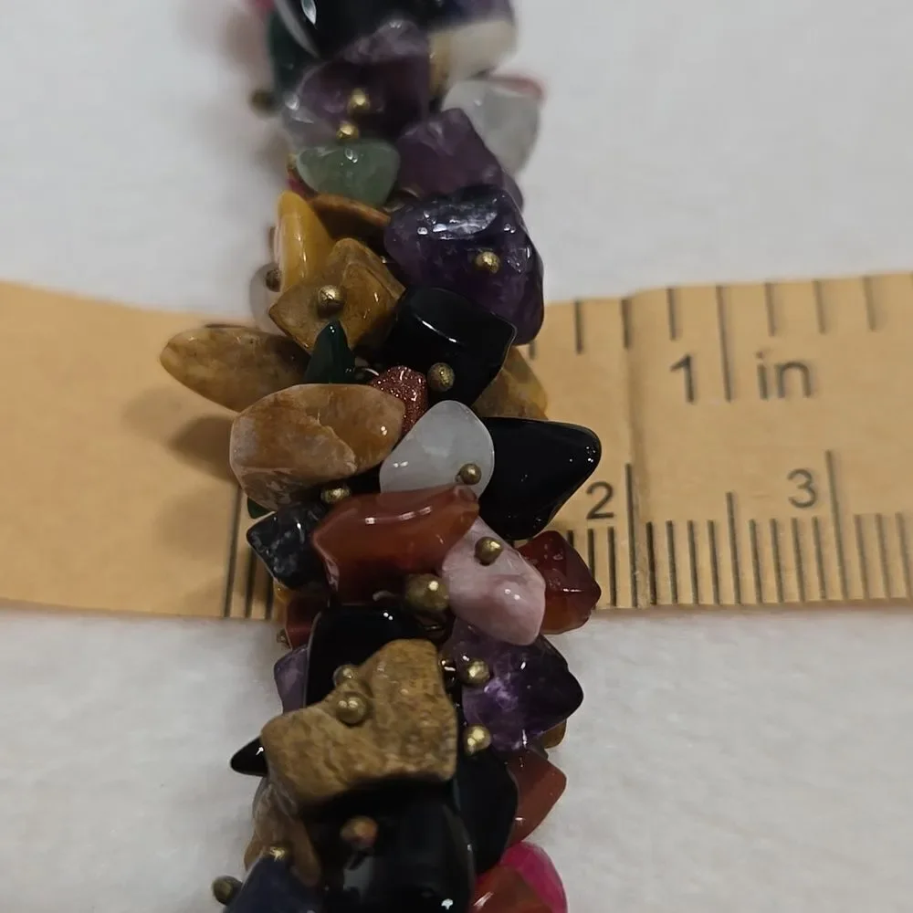 Handmade Multiple Semi Precious Stone Necklace